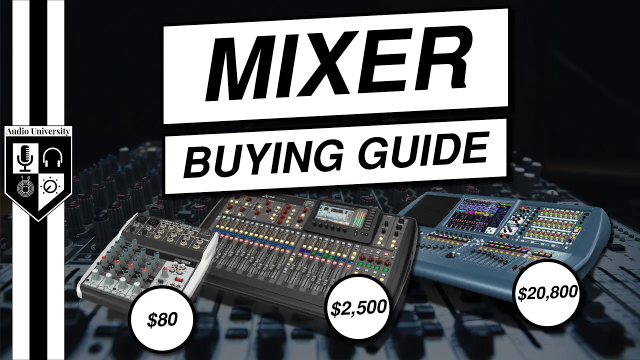 Audio Mixer Buying Guide | A Checklist Before You Buy!