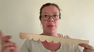 Unfinished Scalloped Decorative Wood Trim perfect for DIY