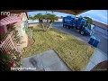 Republic Services trash truck takes out safety bollard and refuses to replace it Las Vegas