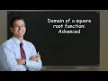 ALEKS Domain of a square root function Advanced