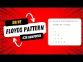 Important Pattern Floyds triangle class x ICSE computer applications