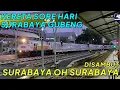 Download Lagu Sore Hari Banyak Kereta Lalu Lalang Stasiun Surabaya Gubeng, Disambut Lagu Surabaya Oh Surabaya!