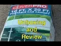 Unboxing and review Harbor Freight 10x20 portable car canopy