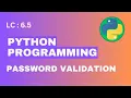 L-6 5 Password Validation in Python Python For Beginners in Bangla