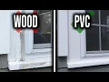 How to Replace Sun Damaged Dried Cracked Exterior Wood Window Trim with PVC