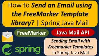 How to Send an Email using the FreeMarker Template library Spring Java Mail
