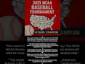 ncaa baseball tournament bracket