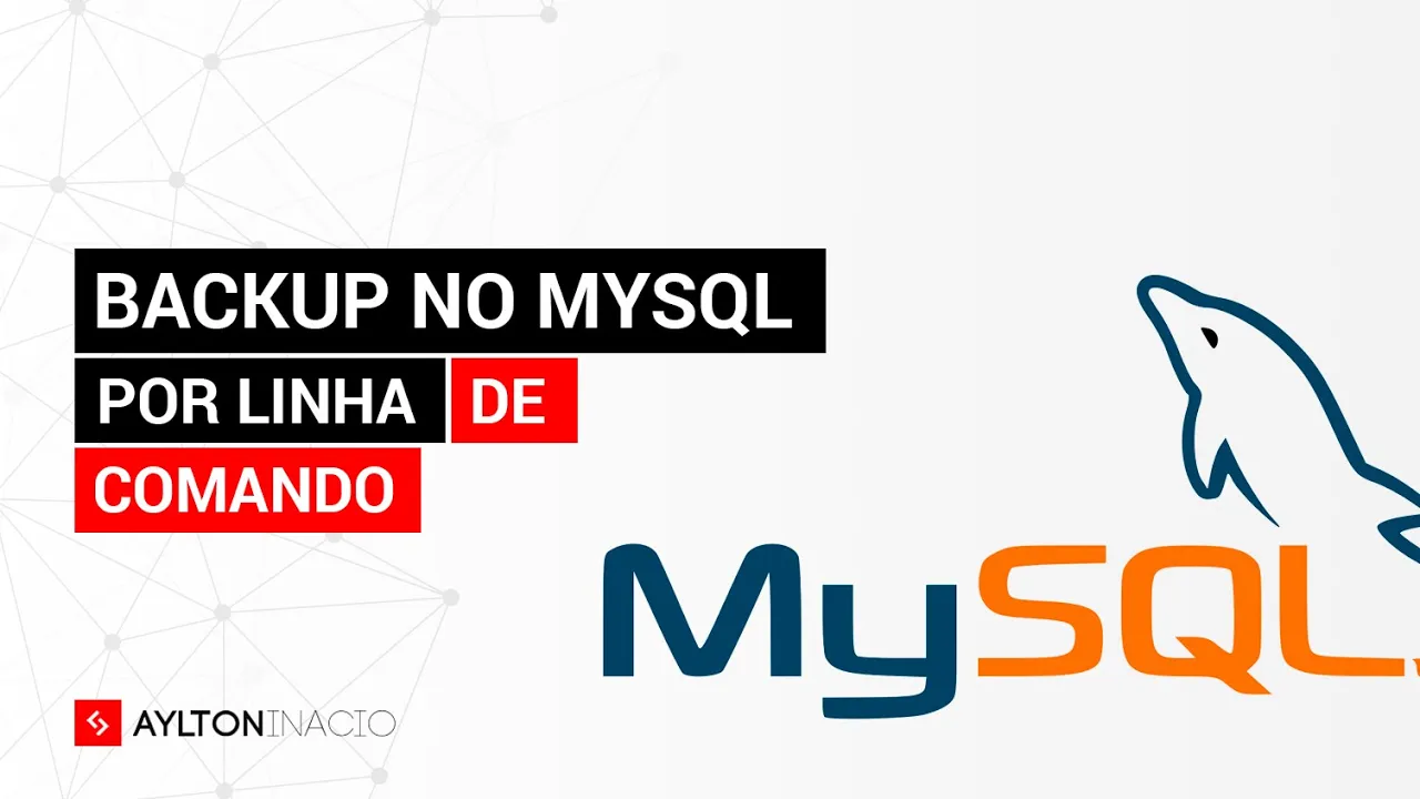 Como fazer backup no MySQL através de linha de comando