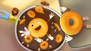 عشر كعكات الشوكولاتة اغاني الاطعمة اللذيذة اغاني وكرتون للاطفال بيبي باص BabyBus Arabic 