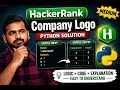 HackerRank Company Logo Python Solution Manual Counter Approach Explained