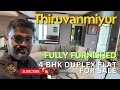 4 BHk Beautiful Duplex fully furnished apartment for sale Thiruvanmiyur