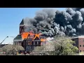 Historic Floyd County Courthouse Fire As it Happened