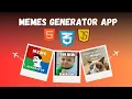 Build a Meme Generator Using HTML CSS JavaScript Full Project Tutorial
