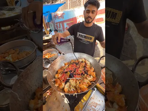 Chinese Style Black Mumba Momos Of Jaipur 😍 #ytshorts #youtubeshorts #jaipur #indianstreetfood