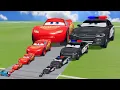 Download Lagu Big \u0026 Small McQueen vs Chick Hicks vs Tow Mater vs King Dinoco vs Duch Hudson - BeamNG.Drive