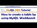 How to create a table by using MySQL Workbench - MySQL DBA Tutorial
