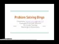 Problem Solving Bingo