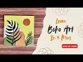 Easy 5 Minute Boho Painting Tutorial for Beginners Acrylic Painting Boho Art