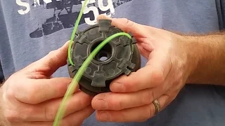 String a spool on a Murray Trimmer Weed Eater - Remove Replace Restring