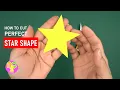 Download Lagu How to Cut a Perfect Paper Star Shape | Cara Menggunting Bentuk Bintang