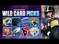 NFL Wild Card BETTING Picks for EVERY GAME Texans at Steelers