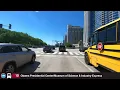 CTA Bus Full Route Magnificent Mile to Obama Presidential Center Time-lapse Ride Along