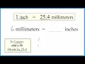 Convert 6 Millimeters to Inches