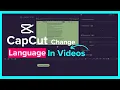 Download Lagu Change Your Video Language in CapCut || CapCut Language Change For Videos