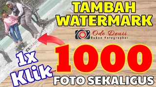 cara menambahkan watermark logo pada ribuan foto sekaligus lewat hp cuma 1x klik