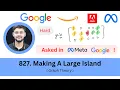 LeetCode 827 Making A Large Island Graph Theory DFS Meta Interview Question