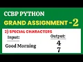 Special Characters Grand Assignment - 2 Python NxtWave CCBP 4 0