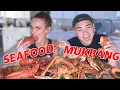 I Tried a Seafood Mukbang Lana WWE CJ Perry