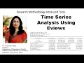 Time Series Analysis Using Eviews-05 eviews time series analysis regression