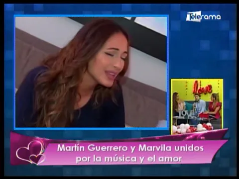 Martín Guerrero y Marvila unidos por la música y el amor
