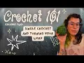 Learn to Crochet Episode 2 Basics 101 Single Crochet and Turning Your Work