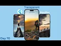 Create a Transparent AppBar in Flutter Flutter Transparent AppBar