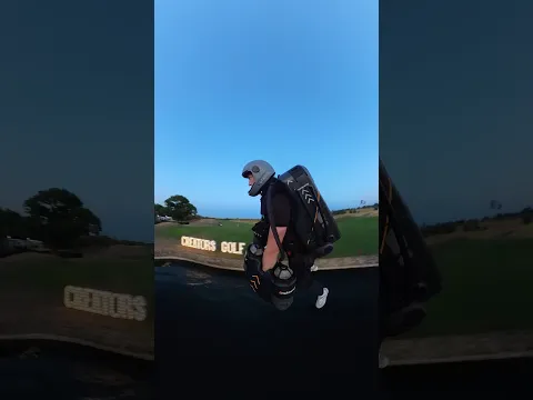 Making a scene 🚀🫡 Jet Suit flight at YouTube event | Creators Golf Cup 🚀