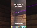 How to make LED lights in Minecraft