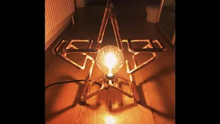 copper pipe star lamp from 15mm copper pipe