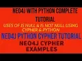 NEO4J NEO4J TUTORIAL NEO4J PYTHON NEO4J CYPHER NEO4J PYTHON NEO4J IS NULL IS NOT NULL PART 24