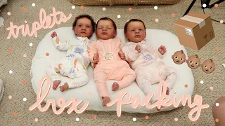 Reborn TRIPLETS Box Packing! Send Home Custom Reborns I Made | Kelli Maple