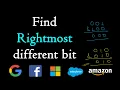 Find rightmost different bit between 2 numbers