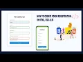 Form Pendaftaran Menggunakan HTML CSS JS Part 3