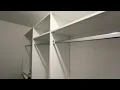 How to install a Closet Rod with End Supports in a California Closet