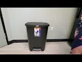Step Trash Can With Lid - Glad 20 Gallon