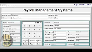 How to Create Payroll Management System with MySQL Database in Python - Part 2 of 4