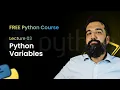 Python Variables Python Programming Class 3