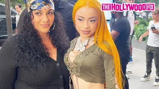 Ice Spice Takes Pics With Fans After Getting Dissed By North West Over Central Cee In New York NY