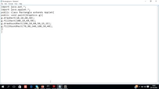 Abstract window toolkit - Drawing Rectangles in applet
