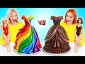 Real Food vs Chocolate Food Challenge Rich vs Broke Kitchen Battle with Food by Multi DO Challenge